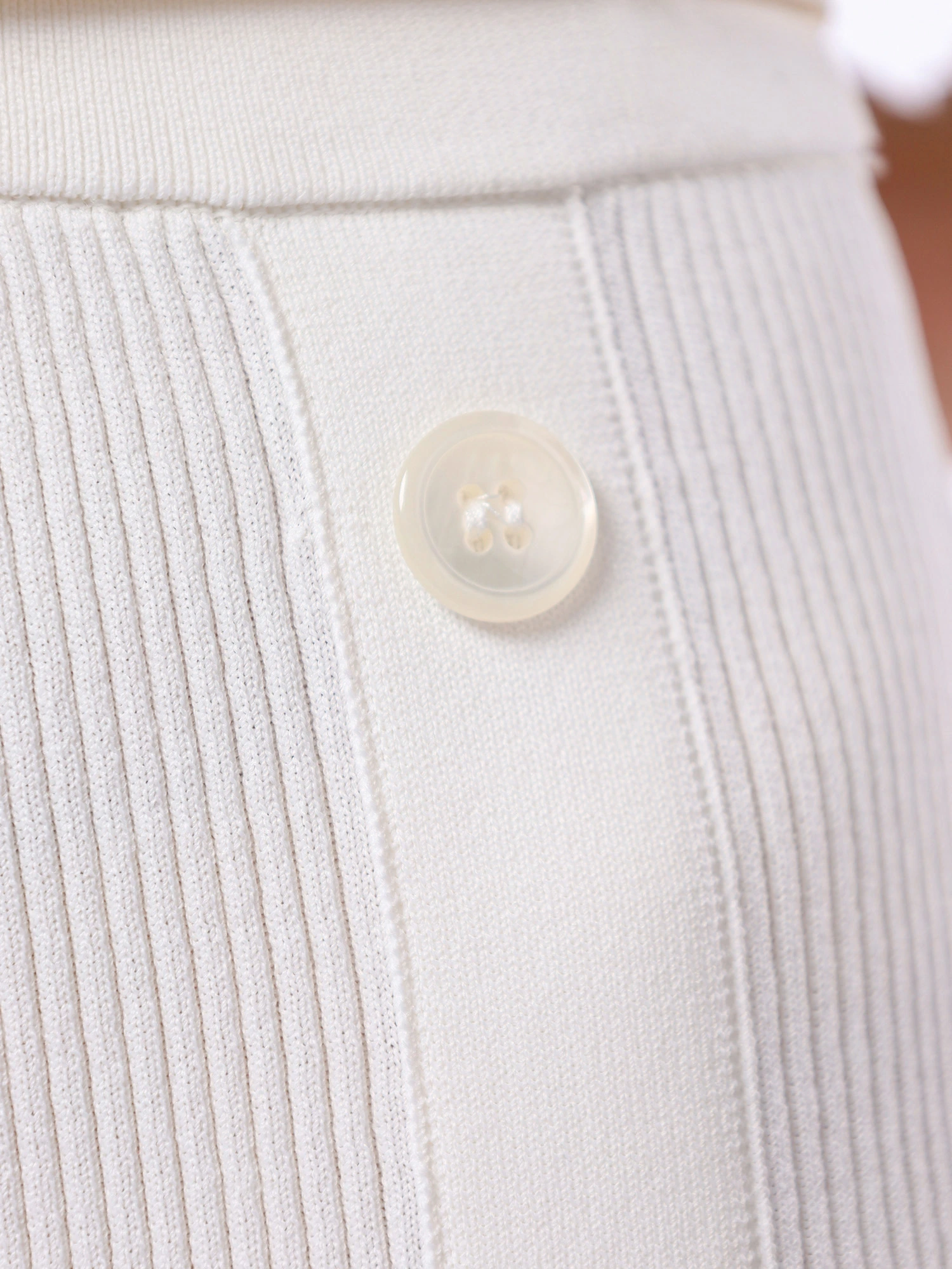 Юбка трикотажная из смесового хлопка с эластичным поясом